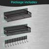 Estante de Almacenamiento Magnético de Malla para Refrigerador, Especiero, Estante Lateral de Almacenamiento de Hierro Forjado, Especiero de Pared, No Requiere Perforación