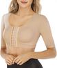 Roupa íntima esportiva feminina push-up fivela frontal sem aro corrida plus size top modelador de corpo pulseira ajustável