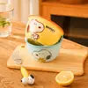 Tigela de Arroz Colaboração Snoopy Louça, Tigela de Mingau, Tigela de Macarrão Desenho Animado, Tigela de Café da Manhã, Tigela de Cerâmica, Tigela Simples Doméstica para Macarrão Instantâneo