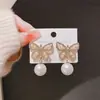 Aguja de plata 925, diseño de nicho, aretes de puesto de mercado nocturno, fuente mayorista, aretes de moda estilo coreano, aretes populares