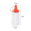 Botella de Aderezo para Ensalada tipo Exprimidor, Botella Exprimidora para Mermelada, Juego de Botellas para Condimentos de Barbacoa al Aire Libre, Botella para Salsas para el Hogar