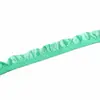 Renda plissada colorida de nylon de um lado, 1-1,5 cm, fita de tecido de alta elasticidade, decoração DIY para roupas infantis, acessórios de tiara elástica