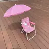 Silla de Playa Infantil Transfronteriza Silla Plegable Portátil para Exteriores Silla con Respaldo Parasol Simple Asiento para Bebé en la Costa Taburete
