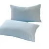 Nueva Funda de Almohada de Gasa de Doble Capa de una Sola Pieza para Comercio Transfronterizo, Venta al por Mayor de Algodón Lavado de Color Sólido Estilo Fresco Simple