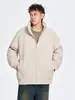 Jaqueta de Algodão Retro Americana com Gola Alta Dopamina para Homens, Casaco Estiloso de Inverno para Casais, Jaqueta de Algodão Tendência Estilosa para Homens