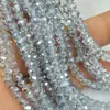 Cuentas Planas Premium de 4 mm, Cuentas de Rueda de Cristal de Colores, Cuentas Sueltas de Cristal, Materiales para Pulseras DIY, Accesorios para Ropa