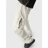 Pantalones Casuales de Malla Transpirable para Hombre de Verano Delgados de Color Sólido de Pierna Ancha de Moda Rectos de Secado Rápido Pantalones Paracaídas