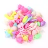Cor de doce cor de primavera infantil fio contas soltas diy colar feito à mão pulseira de plástico pulseira pingente atacado