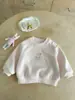 Sudadera de Conejo para Bebés y Niños Pequeños 2026 Primavera Nuevo Estilo Dibujos Animados Pulóver para Niñas Estilo Coreano Versátil Superior Clase A