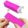 Esponja de tofu fluorescente espumosa bloque de pulido opcional multicolor herramientas de pulido para uñas para salón de uñas