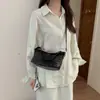 Yuezi 2026 Moda Verão Tendência Nova Bolsa de Mão para Mulheres, Bolsa Simples Acolchoada com Acabamento de Luxo, Bolsa de Ombro Único Transversal