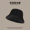 Chapéu de Pescador com Aba Larga, Atacado do Fabricante, Chapéu Bucket de Pelo, Pelúcia, para Mulheres, Adultos, Luxo Leve, à Prova de Frio, Moderno, para Ir ao Trabalho