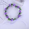 Estilo Coreano Mori Girl Guirnalda Tocado Novia Dama de Honor Foto de Boda Accesorios para el Cabello Pulsera de Flor de Ratán Lote de Fotografía Junto al Mar