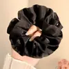 Elástico de Cabelo Grande Estilo Coreano para Mulheres, Elástico Quadrado de Alta Qualidade, Alta Elasticidade, Elástico Durável, Acessório de Cabelo Estilo Preguiçoso