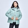 Abrigo cortavientos impermeable, grueso, con forro polar desmontable, tres en uno, para mujer, para otoño e invierno.