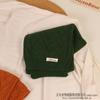 Bufanda de punto para niños de color sólido Jacquard de moda 2022 Otoño e Invierno de moda para bebés de lana gruesa estándar cuello cálido