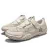 2026 verão masculino malha vazada respirável slip-on sem cadarço velcro sapatos esportivos e casuais masculinos