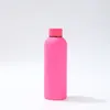 Nueva Botella Deportiva Pequeña de Boca Recubierta de Goma, Taza Térmica, Doble Capa de Vacío de Acero Inoxidable 304, Taza Recta de Boca Pequeña Estilo Americano