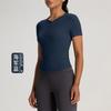 Camiseta de manga corta Athena Lulu Lanjing Modal Henry para mujer, con cuello en V, para yoga, deportes y fitness