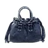 Bolso tipo cubo con cordón estilo coreano para mujer, nuevo modelo otoño 2026, moderno, único, simple, adecuado para ir al trabajo, alto valor estético, bolso de hombro y cruzado de moda
