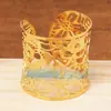 Pulsera abierta de acero inoxidable y acero de titanio, joyería popular europea y americana, con cuentas, se puede usar sola