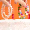 Materiales para Pulseras DIY Resina que Cambia de Color con Luz UV Imitación Ojo de Gato Cuentas Redondas Cuentas Sueltas Accesorios para Joyería Hecha a Mano con Cuentas