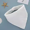 Toalla de Babero de Gasa de Cuatro Capas Lisa para Bebé, Toalla Triangular, Babero para Recién Nacido, Babero para Bebé con Broche Transfronterizo Amazon