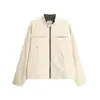 Chaqueta Harrington para Hombre Primavera y Otoño Corte Limpio Peso Pesado Marca de Moda Lona Lavada Cuello Alto Ropa de Trabajo Chaqueta de Béisbol