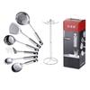 Cuchara sopera de acero inoxidable para el hogar, espátula, juego de utensilios de cocina, suministros de cocina, colador, cuchara para saltear, espátula para cocinar