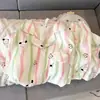 Entity Packing Nube Algodón Verano Nuevo Estilo Pijama para Mujer Delgado Dulce Dibujos Animados Manga Corta Pantalón Corto Conjunto de Ropa para el Hogar