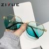 Tendencia de Moda Gafas de Sol Océano Nuevas Foto Callejera Gafas de Sol Coloridas Populares en Internet Protección Solar Gafas de Sol con Visera