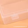 Caja de Almacenamiento de Plástico Transparente Grande Elevada con Tapa, Caja Rectangular para Piezas, Caja Organizadora de Escritorio para Accesorios de Juguetes