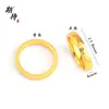 Color Duradero y Resistente, Oro Arena Tradicional, Diseño Brillante de Hielo Triturado, Anillo de Oro Arena Versátil de Gama Alta Más Vendido
