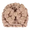 Gorro Fetal para Comercio Exterior de Bebé Color Sólido Tela de Burbujas Lazo Grande Gorro Indio Protegiendo la Fontanela Suéter para Bebé 6 Colores