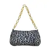 Porta-moedas Feminino 2025 Nova Coleção Primavera Início Nova Bolsa Feminina Transfronteiriça Bolsa de Ombro Leopardada da Moda Pequena Bolsa Transversal