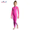 Traje de Buceo Dive&Sail de 2.5 mm para Niños con Apertura Frontal, Traje de Baño de Invierno Cálido de una Pieza, Traje Espesado a Prueba de Frío para Snorkel y Surf