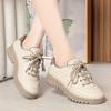 Tenis con cordones para mujer 2024 primavera nuevos zapatos de viaje zapatos para mujeres de mediana edad y mayores zapatos cómodos casuales de una sola capa zapatos de mamá de suela blanda