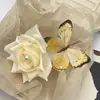 Atmósfera Estilo Vacaciones de Verano Dulce Simulación Magnolia Pasador Pasador Accesorios para el Cabello Pinza Lateral Foto Flor para la Cabeza Playa Flor en el Cabello Flor