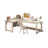 Escritorio de esquina para computadora, mesa de escritorio para juegos, escritorio en forma de L para el hogar, mesa de estudio para dormitorio, escritorio de oficina simple, banco de trabajo