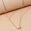 Joias Transfronteiriças Novo Colar Amor Europeu e Americano Moda Verão Feminina Corrente de Pescoço Simples Corrente de Clavícula de Nicho de Alta Qualidade