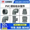 Exportación cruzada estándar alemán PVC suministro de agua codo de 90 grados tes de igual diámetro tapón de tubería conector de rosca interna rosca externa conector de tubería de agua