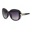 Gafas de sol de moda para mujer con cabeza de zorro, Gafas de sol clásicas estilo mamá con camelia, Gafas para adelgazar la cara grande