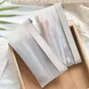 Estojo Transparente para Meninas, Estilo Coreano, Moderno, Simples, Grande Capacidade, Adequado para Alunos do Ensino Fundamental II e Médio, Bolsa de Papelaria Estilosa, Caixa de Papelaria 1