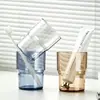 Vaso para enjuague bucal, vaso para cepillo de dientes de pareja, vaso de lavado para niños, caja de almacenamiento transparente para pasta de dientes y cepillo de dientes, vaso de lujo para cepillo de dientes para el hogar