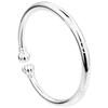 Pulsera de plata Wufu con flor de ciruelo para mujer, de plata esterlina 9999, abierta, estilo étnico nacional, pulsera de plata con cabeza de calabaza