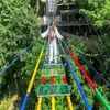Equipo de Diversión Famoso en Internet Sin Alimentación Eléctrica: Emocionante Puente de Aventura a Gran Altitud, Pasarela de Cristal Escénica a Gran Altitud, Puente Colgante de Cables de Acero