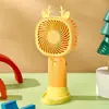 Ventilador Pequeno Portátil Transfronteiriço Mini Ventilador Portátil com Carregamento USB Suporte para Celular Presente para Estudante Atacado