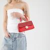 Nuevo Bolso Tejido Transfronterizo 2025 Bolso de Hombro de Moda para Viajeros Bolso Cruzado para Mujer Combinable Bolso Cuadrado Pequeño Portátil de Color en Contraste