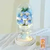 Presente de Dia dos Namorados Lanterna Caixa de Presente Flor Eterna Buquê de Flores Secas Flor de Sabão Rosa Flor Eterna Flor Artificial Ornamento de Aniversário