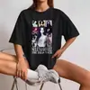Moda de Rua Europeia e Americana Transfronteiriça, Design Único de Nicho, Camiseta Estampada Oversized Confortável de Manga Curta, Item Mais Vendido